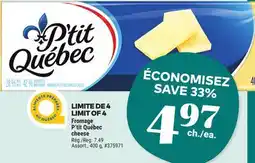 Giant Tiger P'tit Québec cheese offer