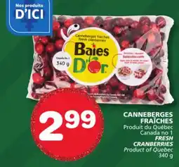 Marches Tradition FRESH CRANBERRIES offer