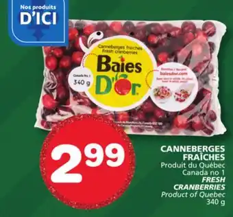 Marches Tradition FRESH CRANBERRIES offer