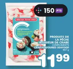 Marches Tradition COMPLIMENTS CRAB-FLAVOURED SEAFOOD offer