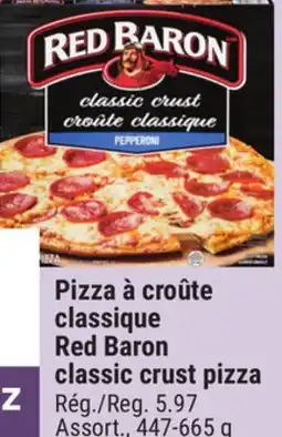 Giant Tiger Pizza à croûte classique Red Baron classic crust pizza offer