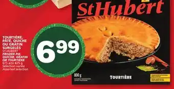 Marches Tradition ST-HUBERT FROZEN PIE, QUICHE, GRATIN OR TOURTIÈRE offer
