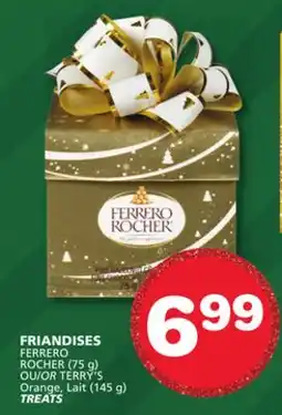Marches Tradition FERRERO ROCHER (75 g) OR TERRY'S Orange, (145 g) TREATS offer