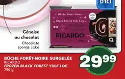 Marches Tradition RICARDO FROZEN BLACK FOREST YULE LOG offer