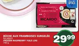 Marches Tradition RICARDO FROZEN RASPBERRY YULE LOG offer