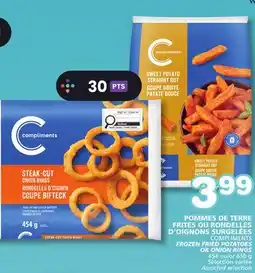 Marches Tradition COMPLIMENTS FROZEN FRIED POTATOES OR ONION RINGS offer