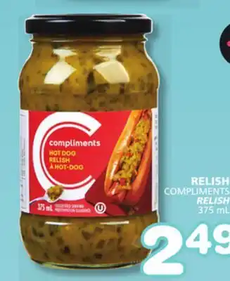 Marches Tradition COMPLIMENTS RELISH offer