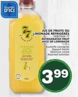 Marches Tradition HERITAGE 77 REFRIGERATED FRUIT JUICE OR LEMONADE offer