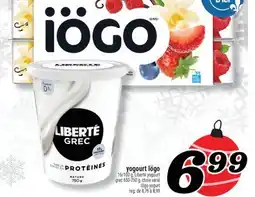 Marché Richelieu YOGOURT IÖGO | IÖGO YOGURT offer