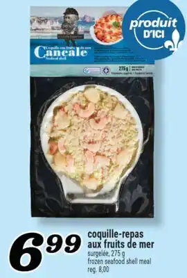 Marché Richelieu COQUILLE-REPAS AUX FRUITS DE MER CANCALE | CANCALE FROZEN SEAFOOD SHELL MEAL offer