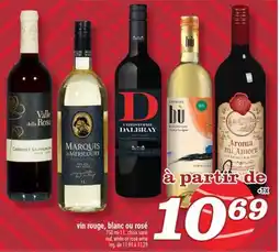 Marché Richelieu VIN ROUGE, BLANC OU ROSÉ | RED, WHITE OR ROSÉ WINE offer