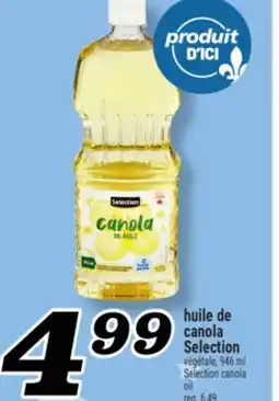 Marché Richelieu HUILE DE CANOLA SELECTION | SELECTION CANOLA OIL offer
