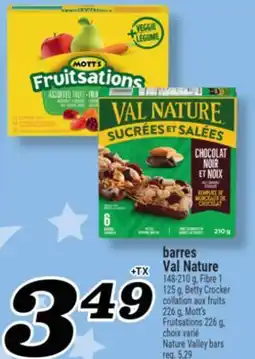 Marché Richelieu BARRES VAL NATURE | NATURE VALLEY BARS offer