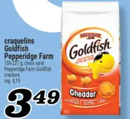 Marché Richelieu CRAQUELINS GOLDFISH PEPPERIDGE FARM | PEPPERIDGE FARM GOLDFISH CRACKERS offer