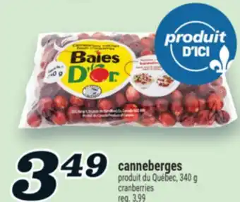 Marché Richelieu CANNEBERGES | CRANBERRIES offer