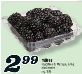 Marché Richelieu MÛRES | BLACKBERRIES offer