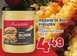 Metro MOUTARDE DE DIJON IRRÉSISTIBLE | IRRÉSISTIBLE DIJON MUSTARD offer