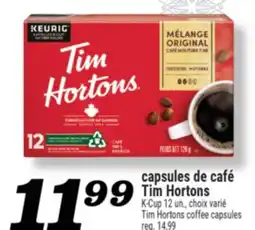 Marché Richelieu CAPSULES DE CAFÉ TIM HORTONS | TIM HORTONS COFFEE CAPSULES offer