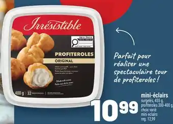 Metro MINI-ÉCLAIRS IRRÉSISTIBLE | IRRÉSISTIBLE MINI ECLAIRS offer