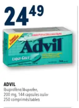 Familiprix ADVIL, Ibuprofen, 200 mg, 144 capsules offer