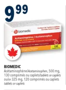 Familiprix Biomedic extra strength acetaminophen tablets for adults 130un offer