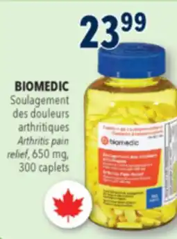 Familiprix BIOMEDIC, Arthritis pain relief, 650 mg, 300 caplets offer