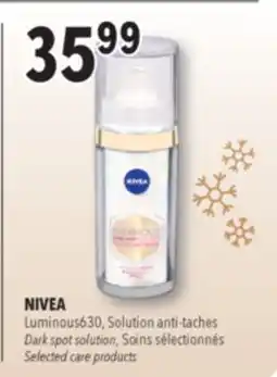 Familiprix NIVEA, Selected facial care products offer