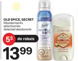Brunet OLD SPICE, SECRET Désodorisants sélectionnés offer