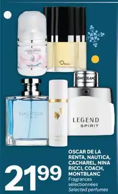 Brunet OSCAR DE LA RENTA, NAUTICA, CACHAREL, NINA RICCI, COACH, MONTBLANC Fragrances sélectionnées offer
