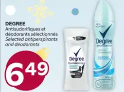 Brunet DEGREE Antisudorifiques et déodorants sélectionnés offer