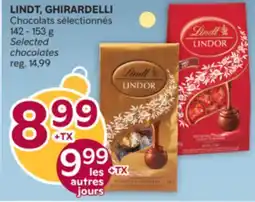 Brunet LINDT, GHIRARDELLI Chocolats sélectionnés offer