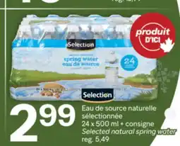 Brunet Selection Eau de source naturelle sélectionnée offer