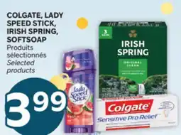 Brunet COLGATE, LADY SPEED STICK, IRISH SPRING, SOFTSOAP Produits sélectionnés offer