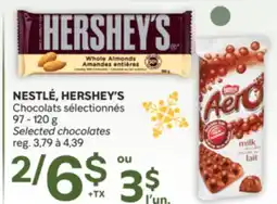 Brunet NESTLÉ, HERSHEY'S Chocolats sélectionnés offer