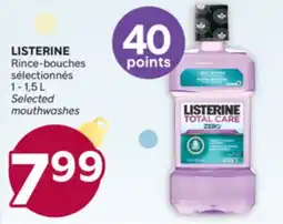 Brunet LISTERINE Rince-bouches sélectionnés offer