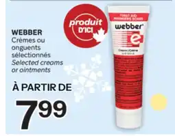 Brunet WEBBER Crèmes ou onguents sélectionnés offer