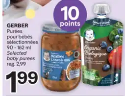 Brunet GERBER Purées pour bébés sélectionnées offer