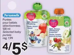 Brunet PERSONNELLE Purées pour bébés sélectionnées offer