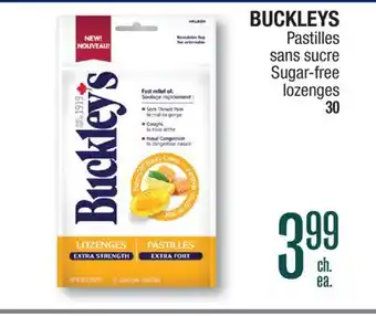 Jean Coutu BUCKLEYS Sugar-free lozenges offer