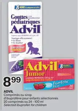 Brunet ADVIL Comprimés ou sirop d'ibuprofène pour enfants sélectionnés offer