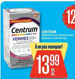 Jean Coutu CENTRUM Selected multivitamins offer