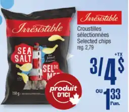 Jean Coutu IRRESISTIBLES Selected chips offer