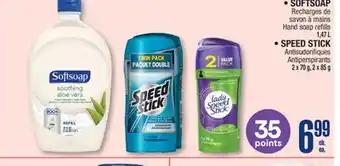 Jean Coutu SOFTSOAP, SPEED STICK offer