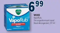 Familiprix VICKS, VapoRub, Nasal decongestant, 57 ml offer