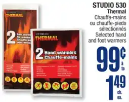 Jean Coutu STUDIO 530 Thermal Selected hand and foot warmers offer