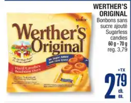 Jean Coutu WERTHER'S ORIGINAL Sugarless candies offer