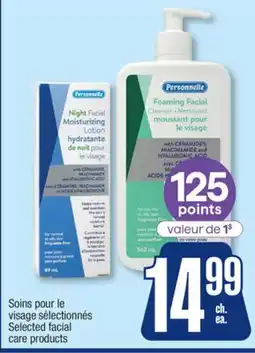 Jean Coutu PERSONNELLE Selected facial care products offer