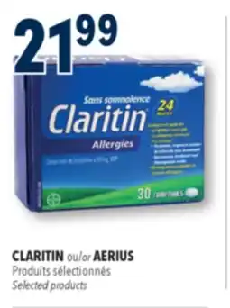 Familiprix CLARITIN or AERIUS, Selected products offer