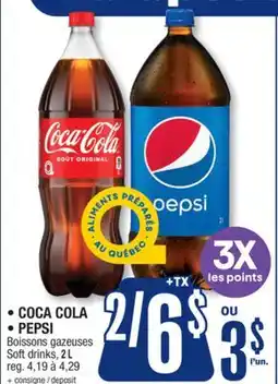Jean Coutu COCA COLA, PEPSI Soft drinks offer