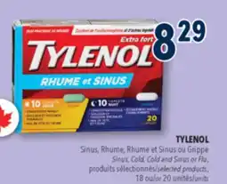 Familiprix TYLENOL Sinus, Rhume, Rhume et Sinus ou Grippe Sinus, Cold, Cold and Sinus or Flu offer